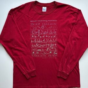Denman Conservancy Association Red Long Sleeve Shirt